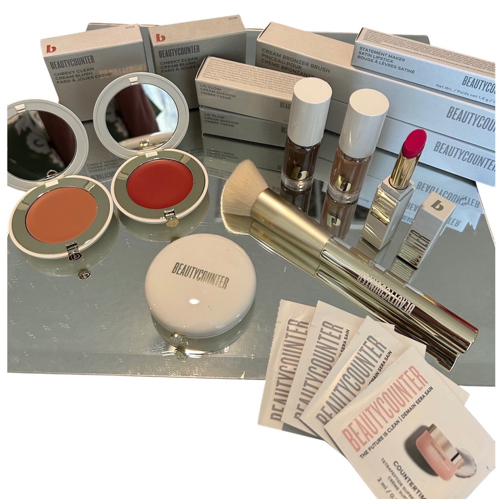 BeautyCounter Counter‎ Blowout Bundle Eyes Cheeks Lips $264 Value
